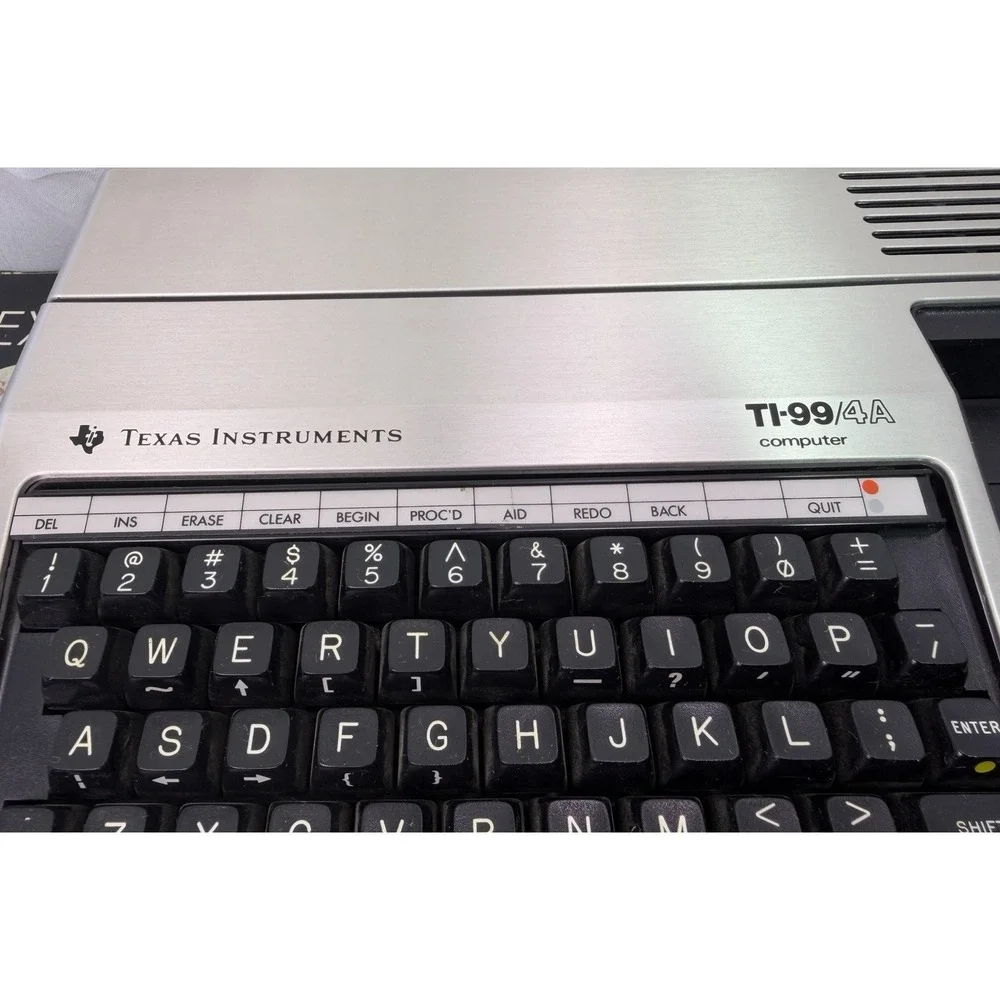 Vtg‎ TI-99/4A Texas Instruments Home Computer Boxed w/ Controllers Repair READ